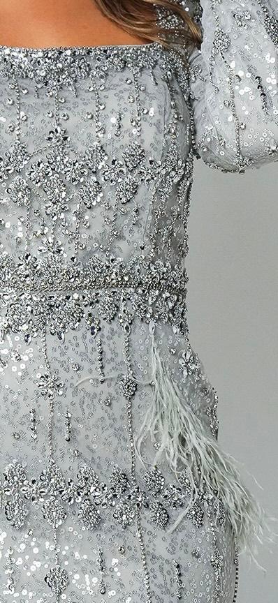 Gray Mermaid Evening Dress with Cape Luxury Feather Formal Dresses for Women Wedding Party