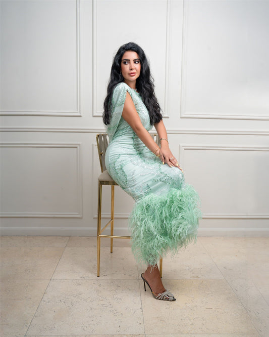 Luxury Green Evening Dresses for Wedding 2024