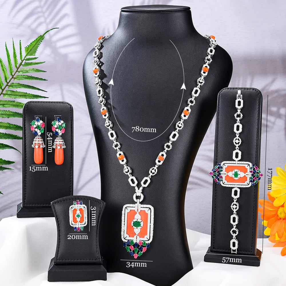 New Fashion Turquoise Bridal Jewelry Set For Women