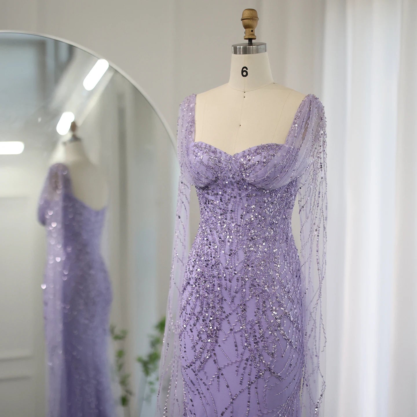 Lilac Mermaid Luxury Evening Dress – lumara store